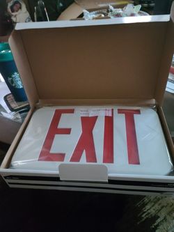 Exit Sign Light Up