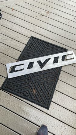 CIVIC Sign Aluminum 1/4” Honda