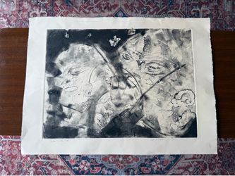 Original charcoal painting 22x30