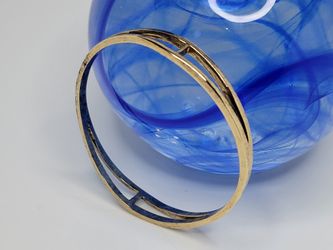 Erin Wasson Low Luv Bangle Rustic Gold Color 2 ½"