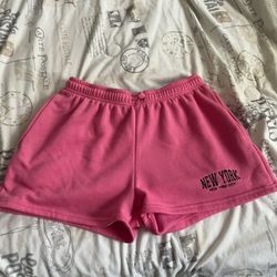 Hot pink shorts