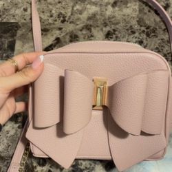 Pink Bow Crossbody Purse 