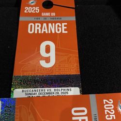 Orange Parking Dolphins v. Buccaneers 