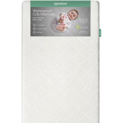  Newton Baby Waterproof Crib Mattress and Toddler Bed - Ultra-Breathable Proven to Reduce Suffocation Risk, Washable Core & Cover, All-Stages, Infant 