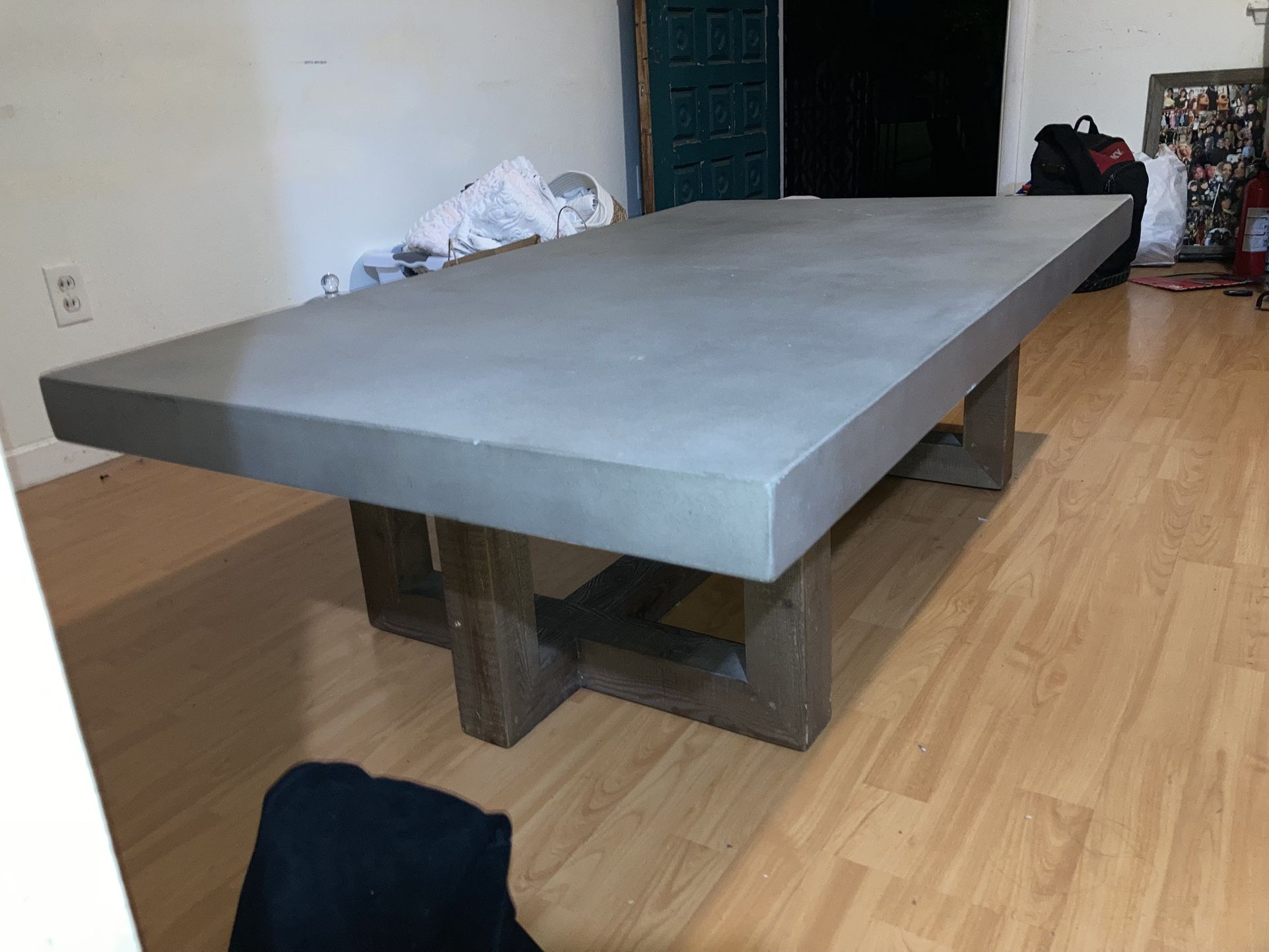 Restoration Hardware Marble and Wood sofa Table