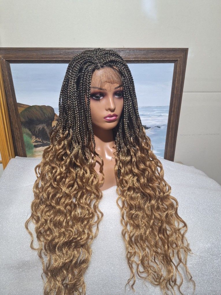 Braided Lace Front Wig 30 Inches Long