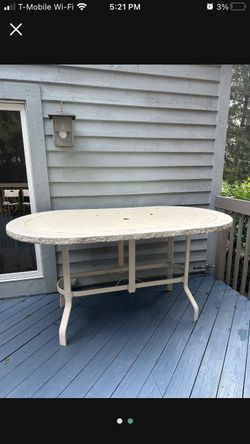 Solid Heavy Duty Bar Height Patio/Deck Table - $50