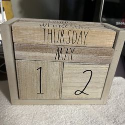 Wood Block Calendar