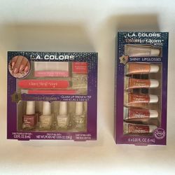 2 Gift Sets - Nail Polish And Lip Glosses
