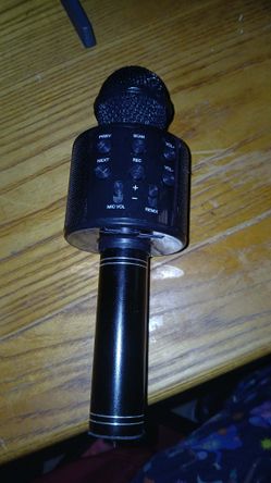 Black microphone