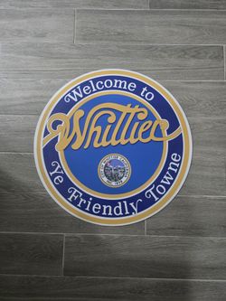 24"    Welcome To Whittier Aluminum Reflective Street Sign 