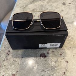 PX Polarized Rose Gold/Black Sunglasses 