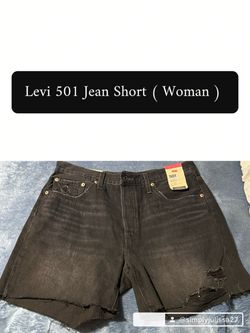 Levi's 501 Women's Black Denim Shorts