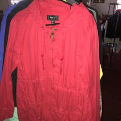 Red Windbreaker