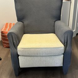 Cream Pushback Recliner