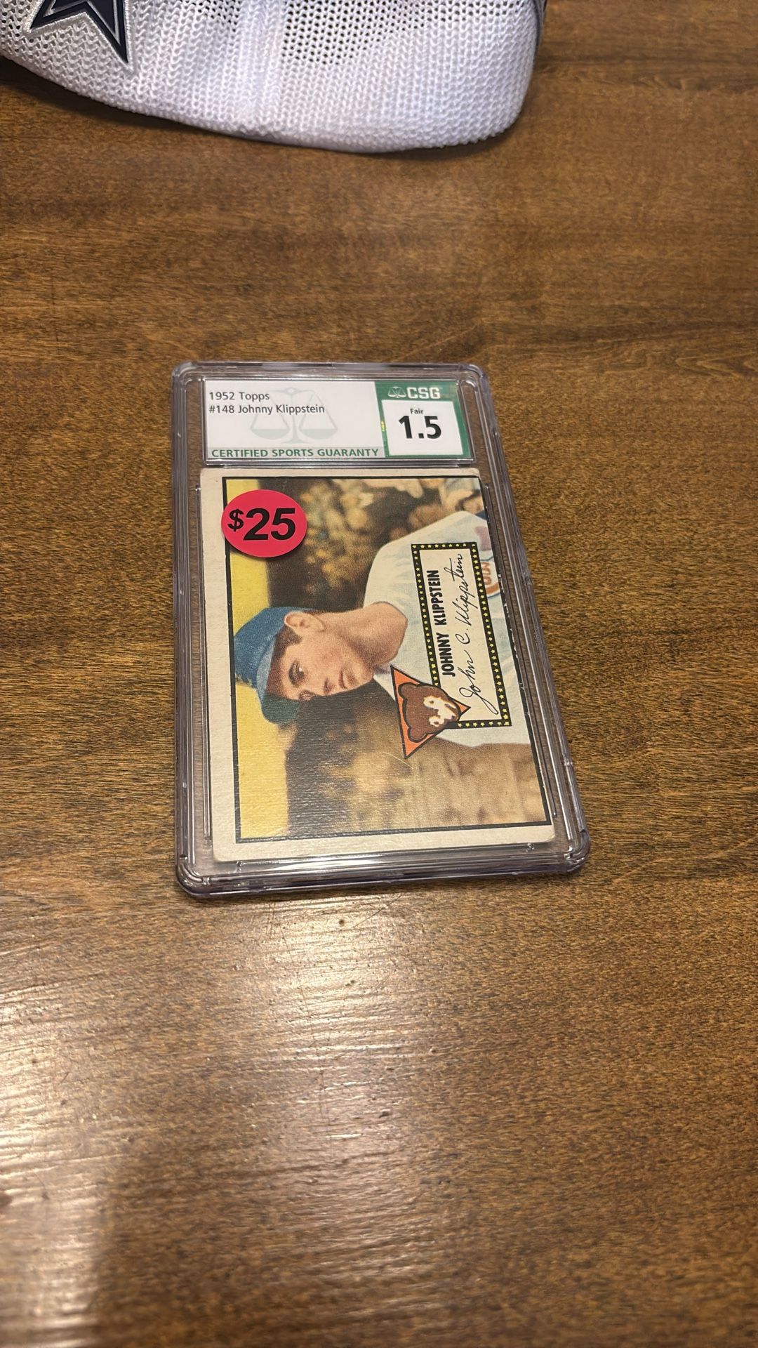 1952 Topps Johnny Klippstein #148 Mint 1.5