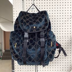 Velvet gucci cheap backpack