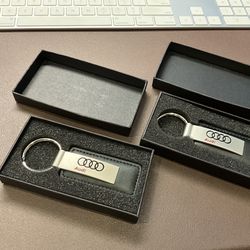 Audi Leather Keychain Dealer Branded McDonald Audi Littleton Colorado
