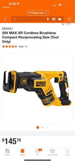 Dewalt Reciprocating Saw With Battery