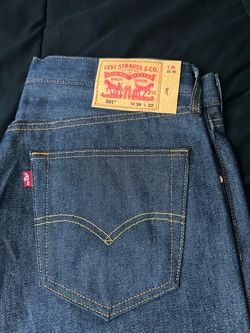 Denim Blue 501s shrink to fit 36 Waist 32 Length