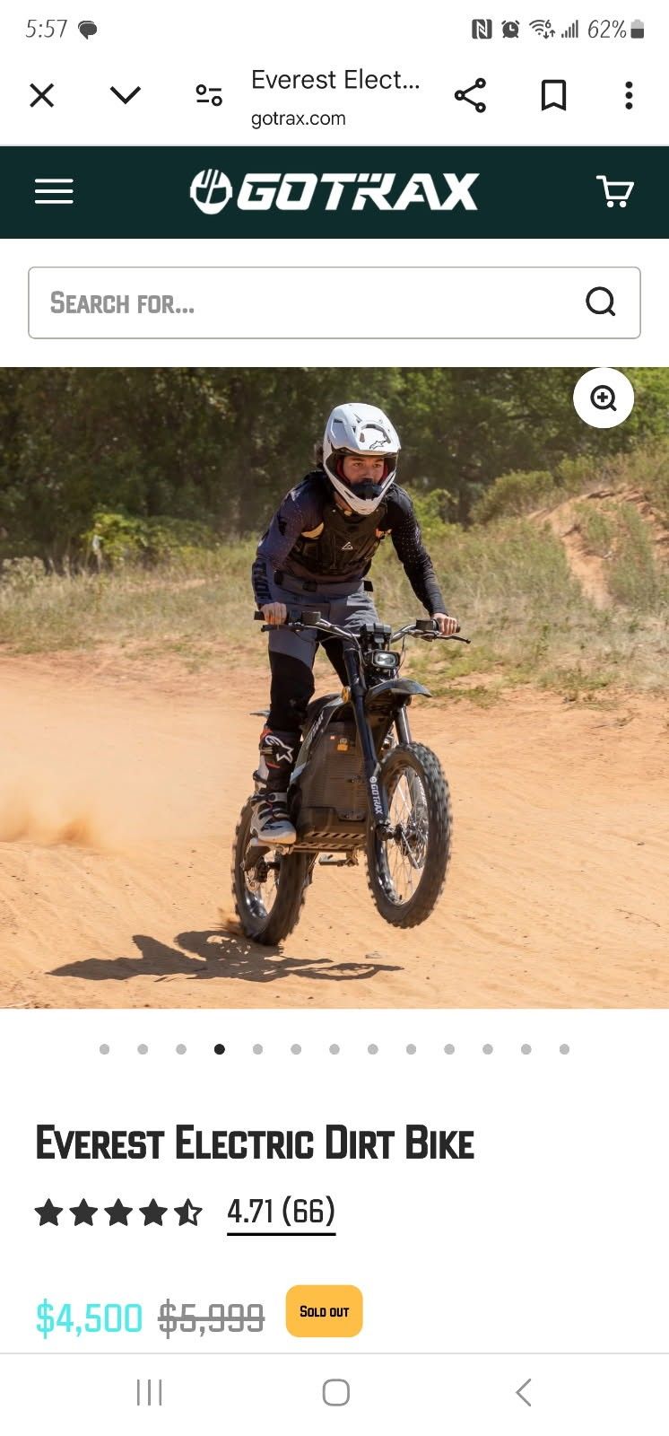 Gotrax Everest Electric Dirt Bike