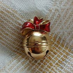 Estee Lauder Beautiful Solid Perfume Compact Jingle Bell  Holiday 2007