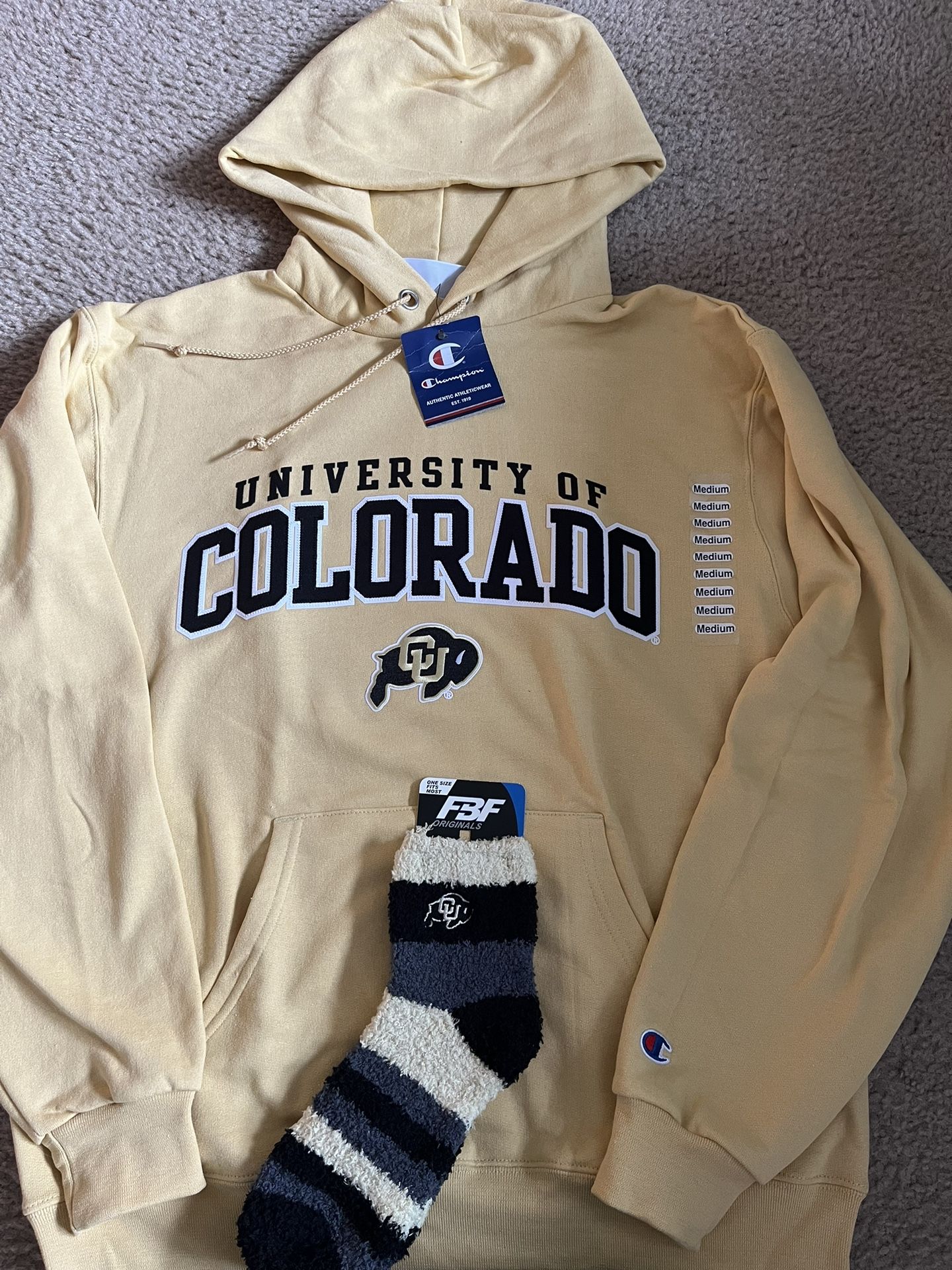 University Of Colorado New Sweatshirt Socks