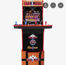 NBA Jams Arcade Machine and Matching Riser
