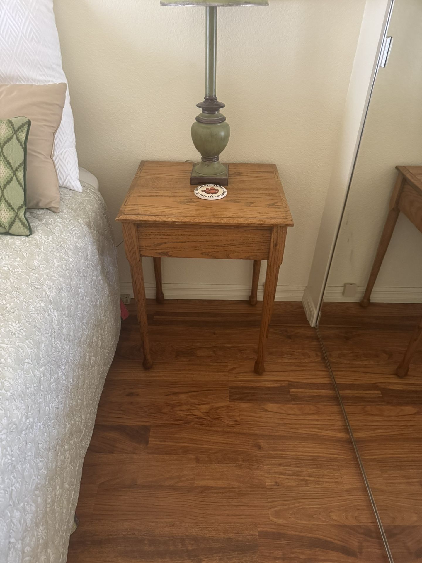 Real Wood End Table