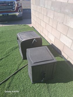 Hose box, one of them has the hose,