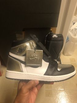 Air Jordan 1 Silver Toes; DS; Size 10(M)/11.5(W)