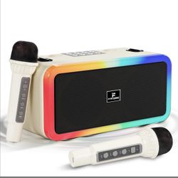 Karaoke Machine bluetooth 2 microphones