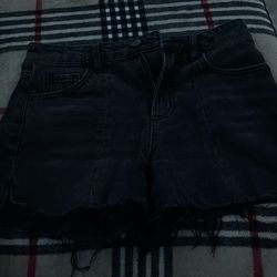 Black Jean shorts