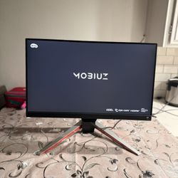 BenQ Mobiuz EX240N 24" FHD VA 165Hz Gaming Monitor, 1ms MPRT, HDR10, Color Optimizer & Light Tuner, Freesync Premium, Built-in Speakers, HDMI v2.0, Di