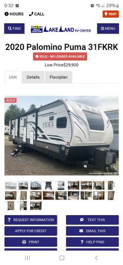 2020 Forest river puma Palomino