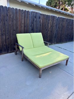 Wooden Outdoor Lounge Bed
