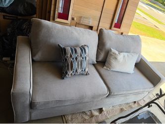 Couch with pillows