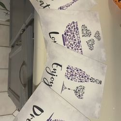 Purple Kitchen Decor Prints - 8”x10”