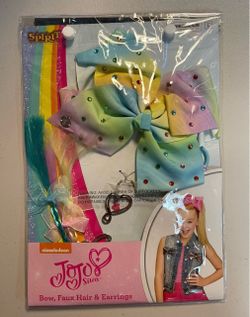 JoJo Siwa Bow, Faux Hair & Earrings Sets