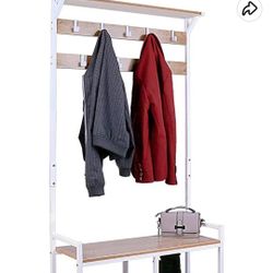 Homekoko coat rack shoe bench sale