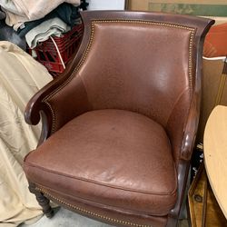Brown Parlor Chair 