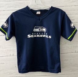 Franklin SEATTLE SEAHAWKS Youth Small NFL Football Jersey Shirt Navy Blue Mesh