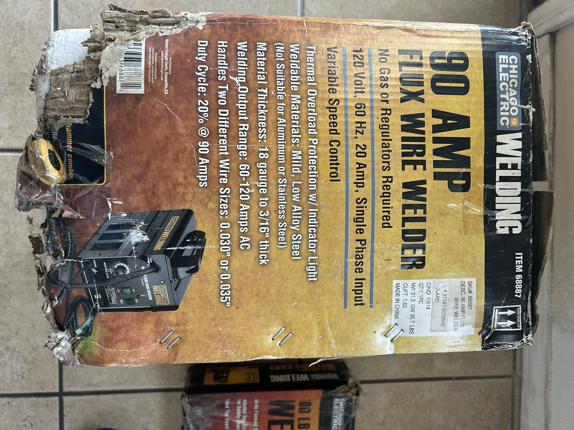 Flux Wire Welder 90 AMP