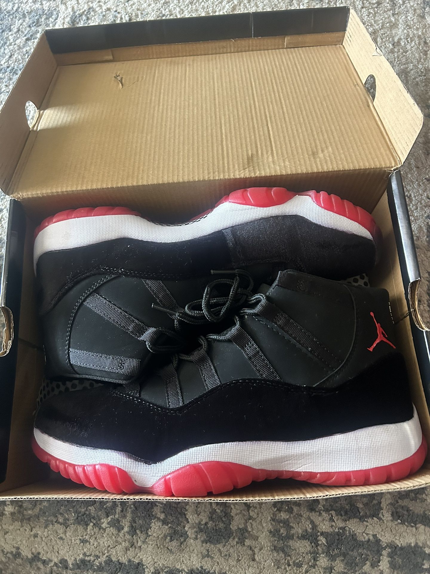 Velvet Jordan 11 Bred