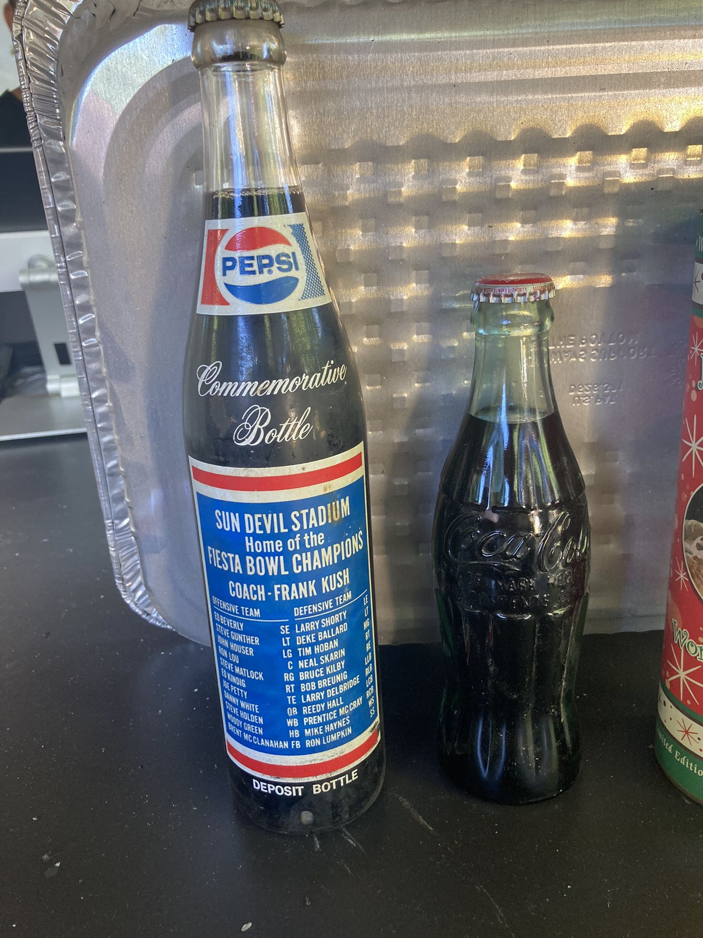 Assortment Of Pepsi And Coca Cola collectible bottles
