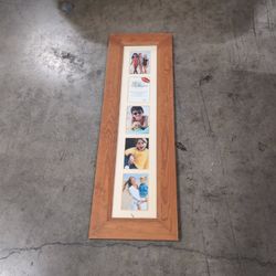 Biltmore Brown Wood Vertical Multi-Opening Picture Frame