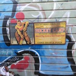 Vintage Hockey Framed Wall Decoration