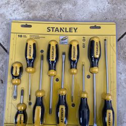 Selling A New Stanley 10 Piece Screwdriver Set 