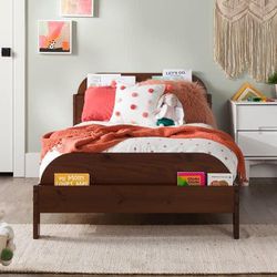New Solid Wood Twin Bookcase Bed 