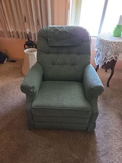 Green recliner
